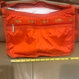 LeSportsac Bright Orange Nylon Crossbody Bag